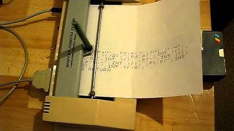 ZX Spectrum & HPGL plotter XY4160