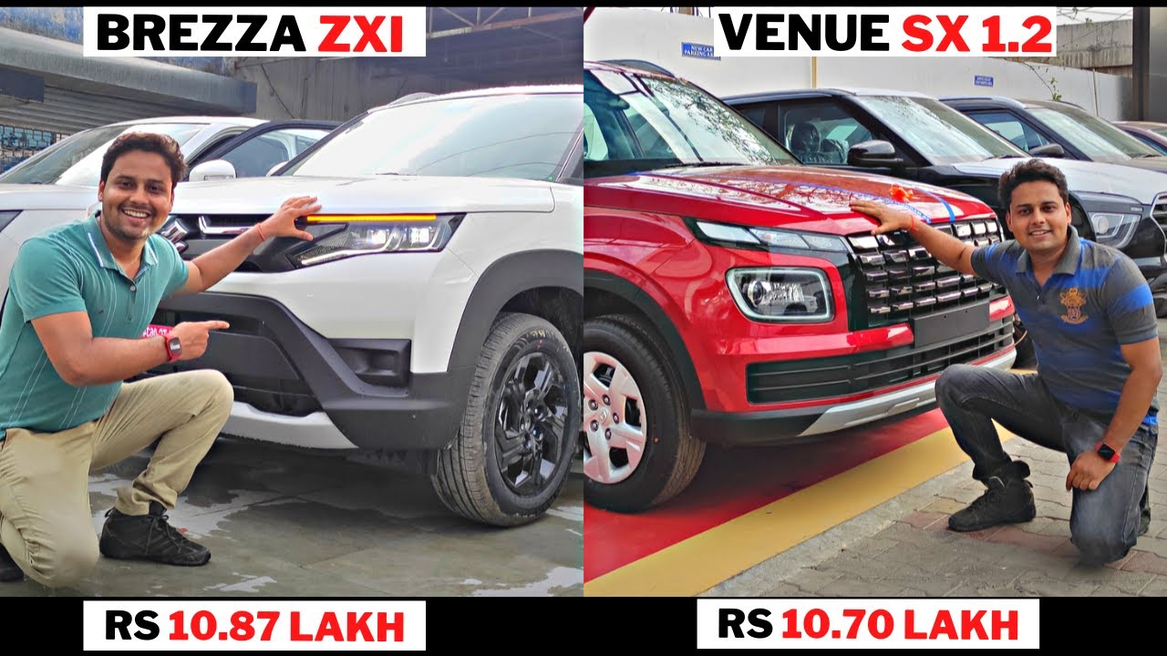 Maruti Brezza 2022 ZXI vs Hyundai Venue Facelift 2022 SX 1.2 | कौन है ...