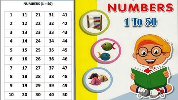 How to write Numbers 1-50 in Square Note Book.