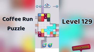 ☕ Coffee Run Puzzle Level 129 Walkthrough 🔍 | Coffee Run Level 129