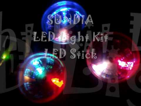 扯铃diabolo-Sundia LED Light Kit+LED Stick 三鈴燈光片+燈光棍 - YouTube