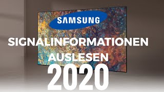 Samsung Smart TV 2020 Signalinformationen anzeigen lassen
