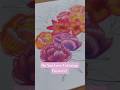 Finished Flowers: Peony &amp; lily coloring - Realistic Botanical Coloring Book #finishedcoloringpages