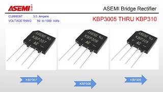 ASEMI  3A 1000V KBP307 DIP-4 bridge rectifier are widely used  in Household appliances