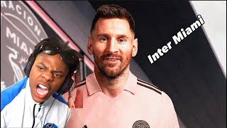 Ishowspeed react to Messi going￼ to inter Miami￼