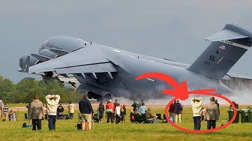 😱"DARING EMERGENCY LANDING | Aborted Landing, Go-Around & Crosswind, Thrilling Low Pass PLANE"