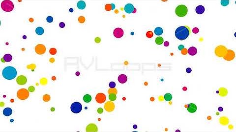 Randomly Moving Colorful Polka Dots Pattern of Flying Circle Shapes - IncrediVFX - AVloops