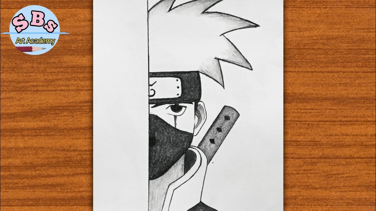 Kakashi Drawing step by step |Easy Kakashi hatake drawing |How to