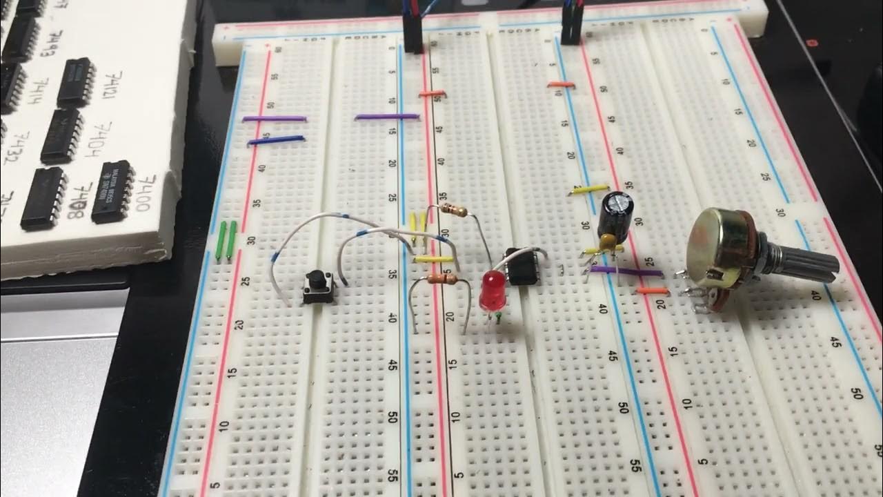 555 Timer OneShot Configuration Control Logic YouTube