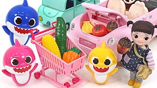Kongsuni shopping with Baby shark | PinkyPopTOY