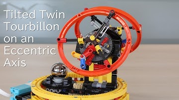 Tilted Twin Tourbillon on an Eccentric Axis / LEGO Technic