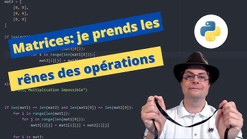 Algorithme et mathématiques : Opérations sur les matrices