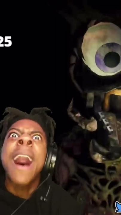 #ishowspeed  gets jump scared by chica and almost says and does it again