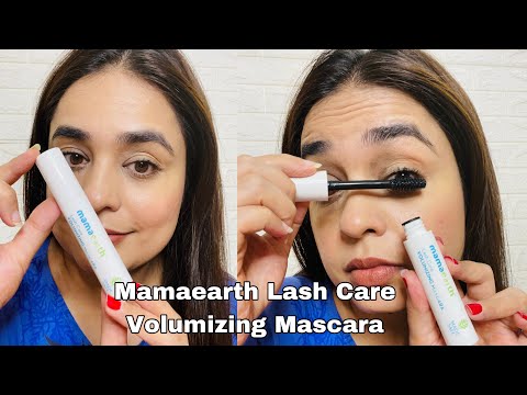 Mamaearth Lash Care Volumizing Mascara Review and Demo/ How to get Volumizing and fuller Lashes?