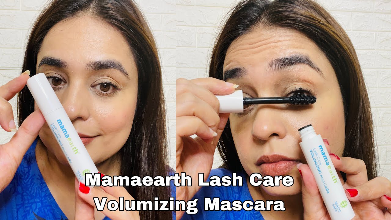 Mamaearth Lash Care Volumizing Mascara Review and Demo/ How to get