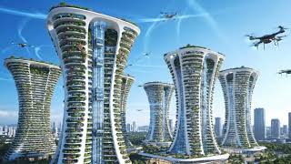 Future Green City in 2050 | Ai Short Film 4K | Sci-fi City |