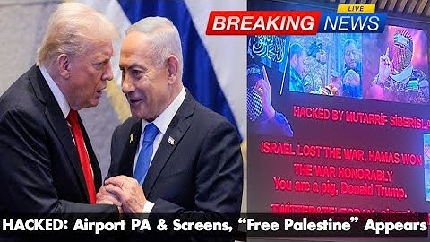 Pro-Hamas Hack Shuts Airport PA & Screens — “Free Palestine” Messages Disrupt Flights