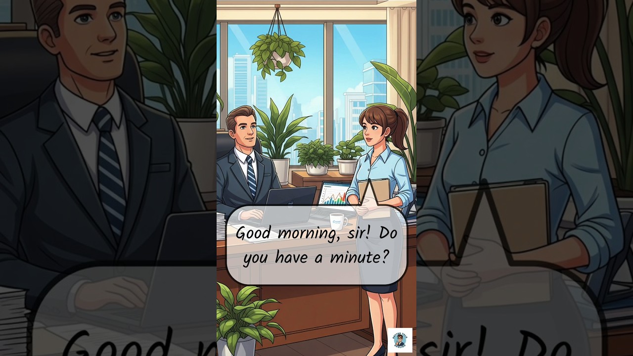 Asking Boss for Leave | Easy English Conversation for beginners 