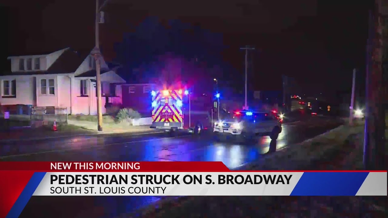 Pedestrian struck, killed by vehicle in south St. Louis County - YouTube
