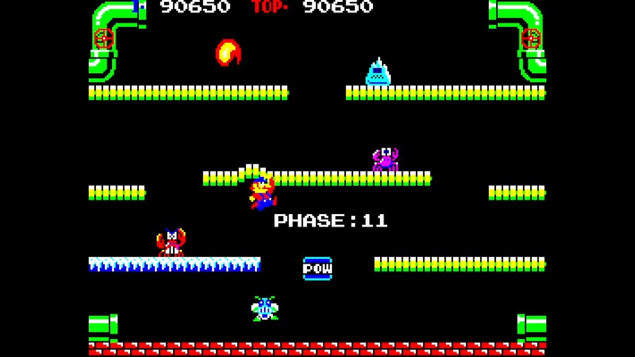 PC8001mk2SR版 マリオブラザーズ・勝手移植・その2 - YouTube