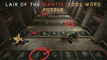 STARFIELD - Lair of the Mantis Code Word puzzle