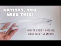 The must have art studio device for artists how to avoid smudging back pain  cramping