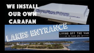 LAKES ENTRANCE WE INSTALL OUR CARAFAN AND WITI SYSTEM 017 LIVING OFF THE VAN @LivingOffTheVan