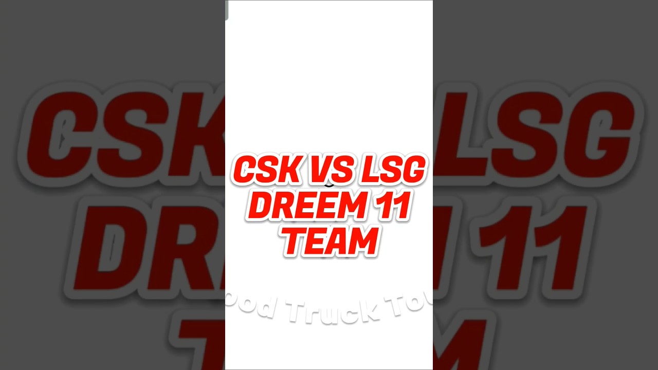 CHE vs LKN IPL Dream11 Prediction | CSK vs LSG Dream11 Team | Match 6 