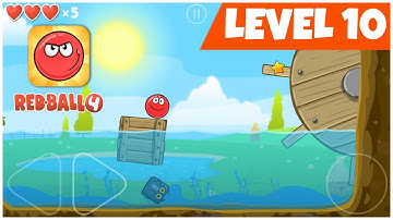 Red Ball 4 - Level 10 Walkthrough - Level 10 Green Hills