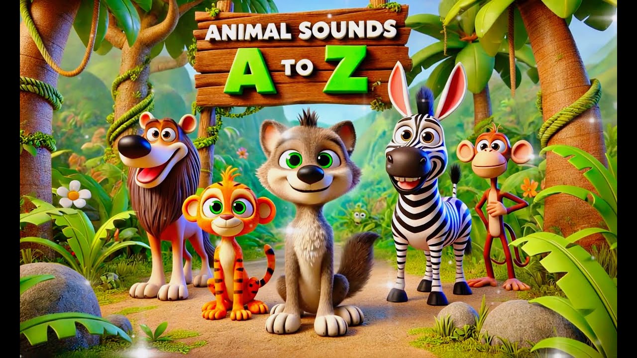 Animal Sounds A to Z | Learn ABC Alphabet with Animals for Kids | Abc ...