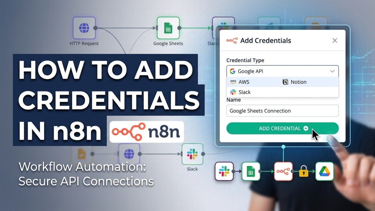 How to Add Credentials in N8N (Step by Step) - YouTube