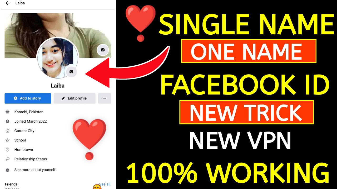 How to Make Single Name Facebook Account 2022 | Create One Name On ...