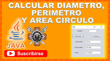 Calcular Diametro, Perimetro y Area Circulo NetBeans
