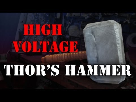 DIY high voltage Thor&#039;s Hammer: Mjolnir at 80,000 volts