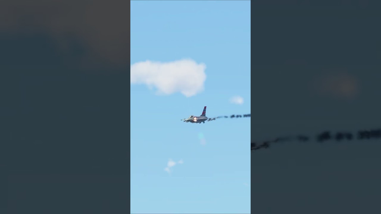 F-16 Strafe With Real Sound