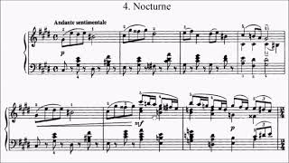 HKSMF 79th Piano 2027 Class 129 Grade 8 Tchaikowsky Nocturne Op.19 No.4 Sheet Music 校際音樂節