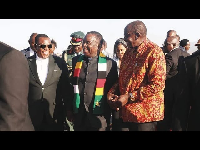 Watch VP Chiwenga with President Mnangagwa at Meikle hotel class=