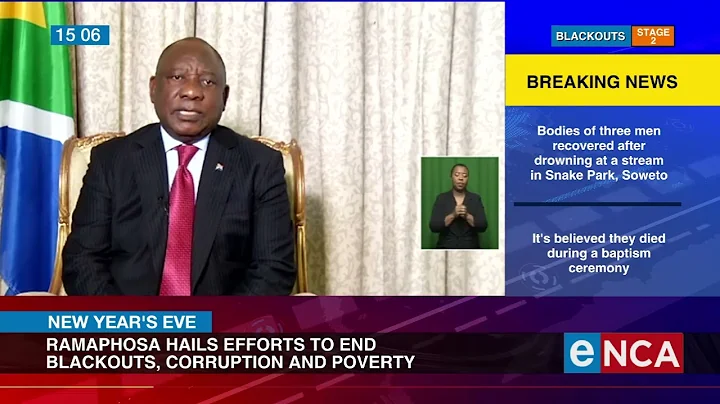 Ramaphosa hails efforts to end blackouts, corruption and poverty