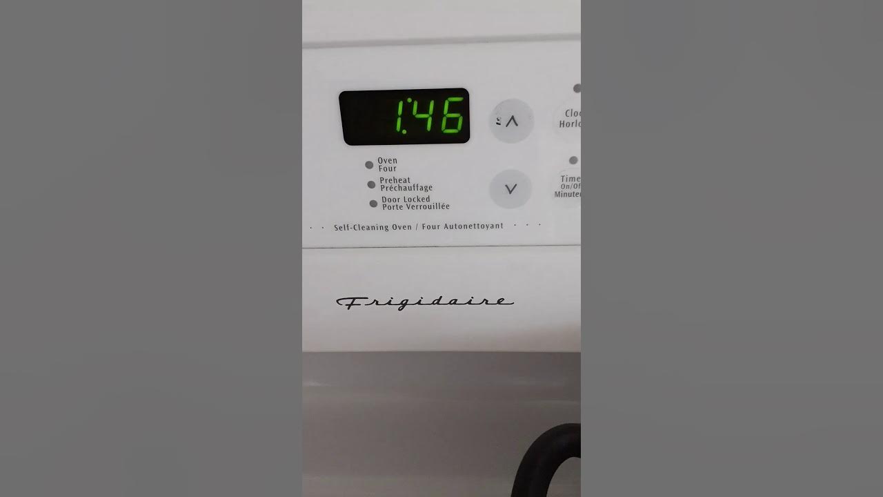 Using timer on Frigidaire stove YouTube