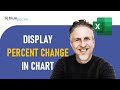 Show Percentage Change (Increase &amp; Decrease) in Column Chart | Show Variance in Excel Chart