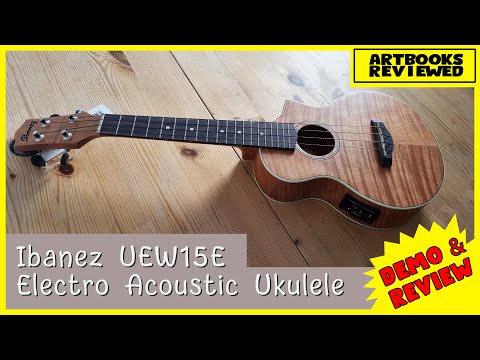 Ibanez UEW15E Electro Acoustic Ukulele Demo and Review | 4K