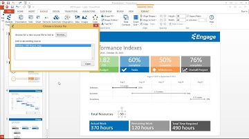 Automate your presentation with MS Project using the Engage PowerPoint add-in