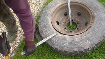 Split ring tyre removal...refit in another video