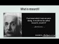 Introduction to Nursing research - Part I - Research Definition