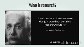 Introduction to Nursing research - Part I - Research Definition