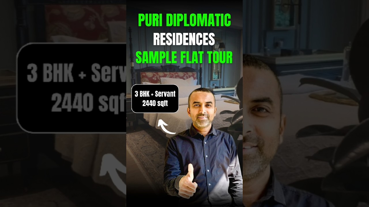Puri Diplomatic Residences Sec 111 | Sample flat Tour 3bhk+S-2440 sq ft lAmit-9711849766,Near delhi