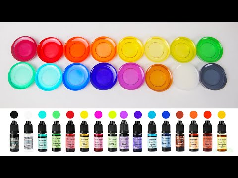 [ASMR] Swatching Let’s Resin’s Resin Dyes