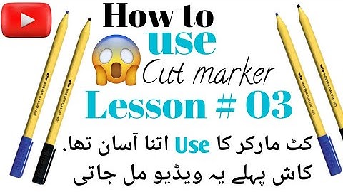 How to use cut marker (Lesson 03) |Small alphabets | #EnglishCalligraphy 