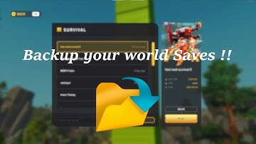 How to backup your world in Scrap Mechanic