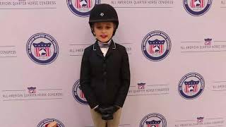 2019 Quarter Horse Congress Small Fry High Point  Liv Jillian Winter showing A Diggin Hot Time